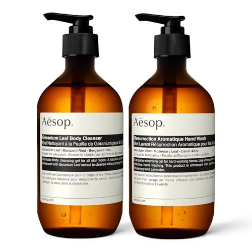 Aesop Resurrection Aromatique Hand Soap, Geranium Leaf Body Wash| Paraben, Cruelty-free & Vegan | 16.9 oz | Amazon (US)