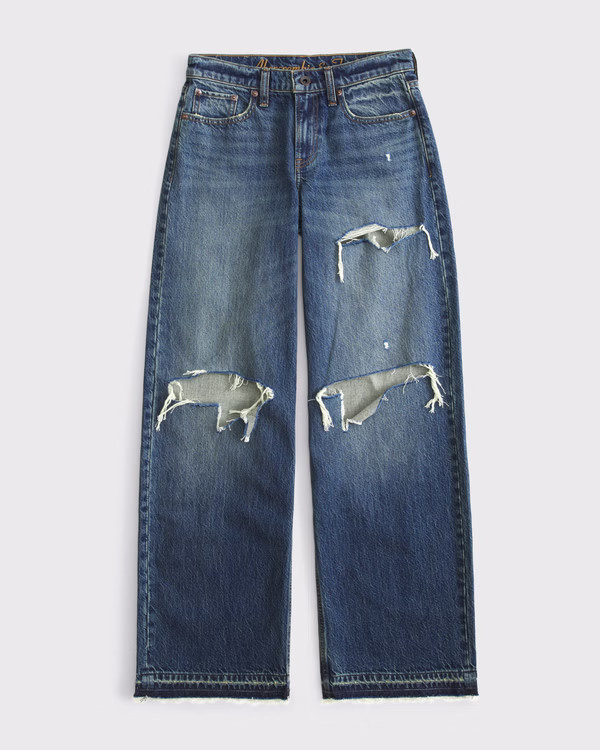 Women's Low Rise Ultra Loose Jean | Women's Bottoms | Abercrombie.com | Abercrombie & Fitch (US)