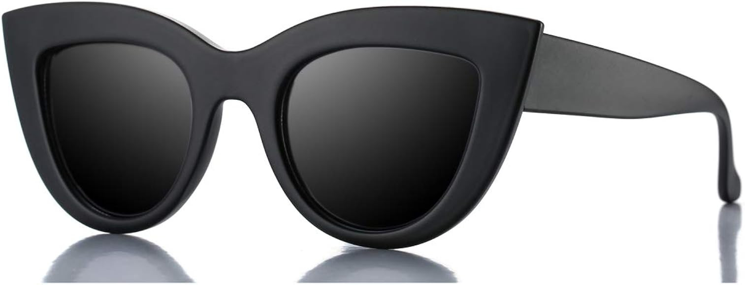 Retro Cateye Sunglasses for Women Small Face Fashion Cateye Frames Eyewear Mirrored Lenses UV400 ... | Amazon (US)