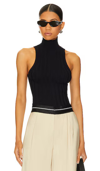 x Marianna Floria Rib Tank in Black | Revolve Clothing (Global)