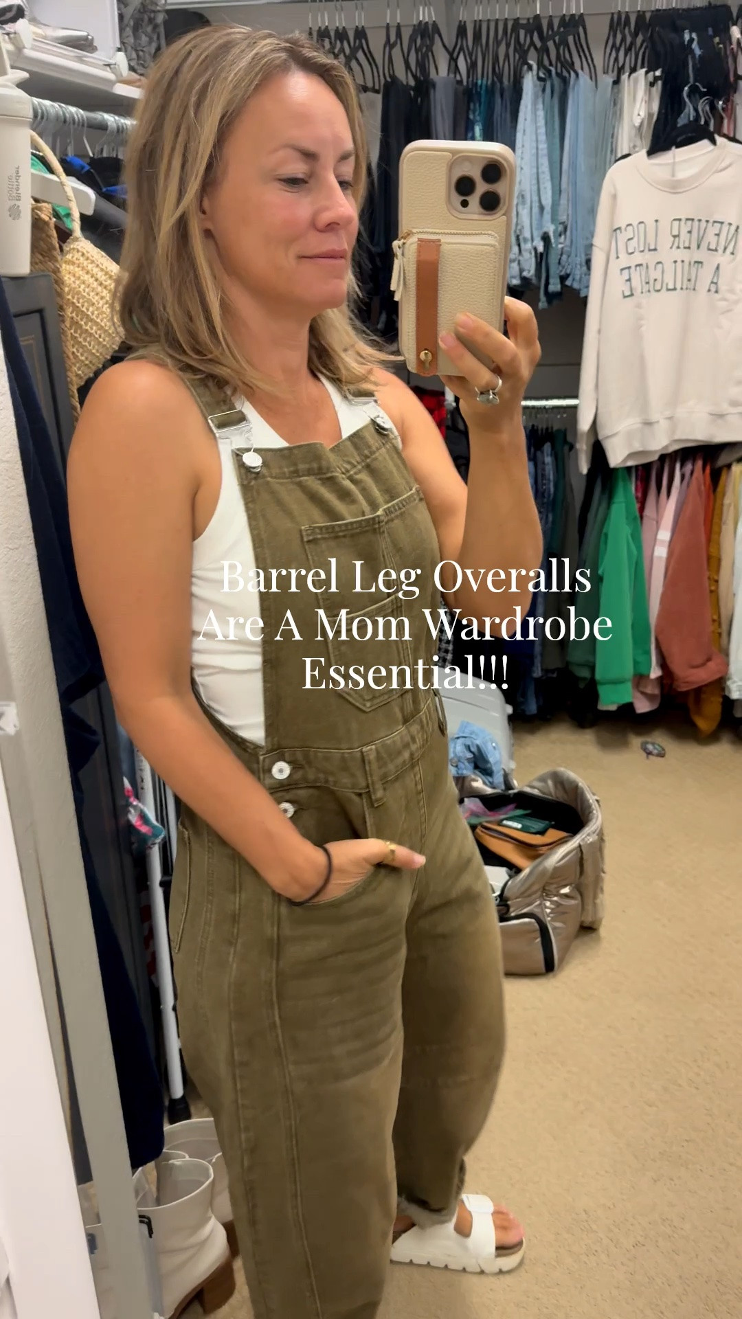 Olive green 🤝 barrel leg = the overall update I didn’t know my closet needed. Plus they come in 11 colors! 

These barrel leg overalls are one of those throw-it-on-and-look-put-together pieces that make getting dressed ridiculously easy. Wear them with a fitted tank or tee now, then add a sweater and sneakers when the temps drop. Definitely earning wardrobe essential status over here. 🙌

For reference, I’m 5’2” and wearing a size Small. I linked the overalls + everything I styled them with right here!

#LTKOver40 #BarrelLeg #Overalls #CasualStyle #EverydayStyle #FallStyle #WardrobeEssentials

#LTKgrwm #LTKdayinmylife #LTKmomlife