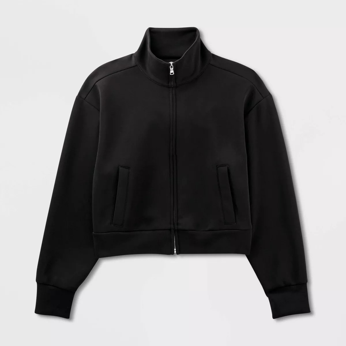 Women's Sandwash Zip-Up - A New Day™ Black M | Target