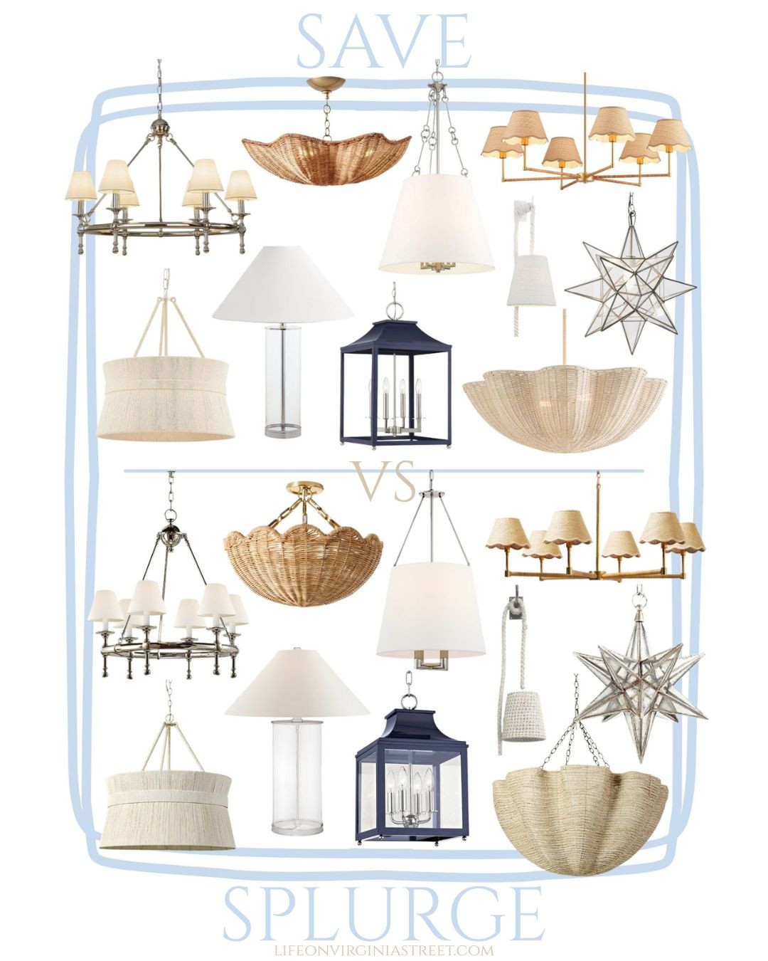 These designer-inspired coastal light fixtures are the perfect addition to your home! I'm sharing both the save and splurge option of these chic lighting finds!

#LTKSeasonal #LTKHome #LTKSaleAlert