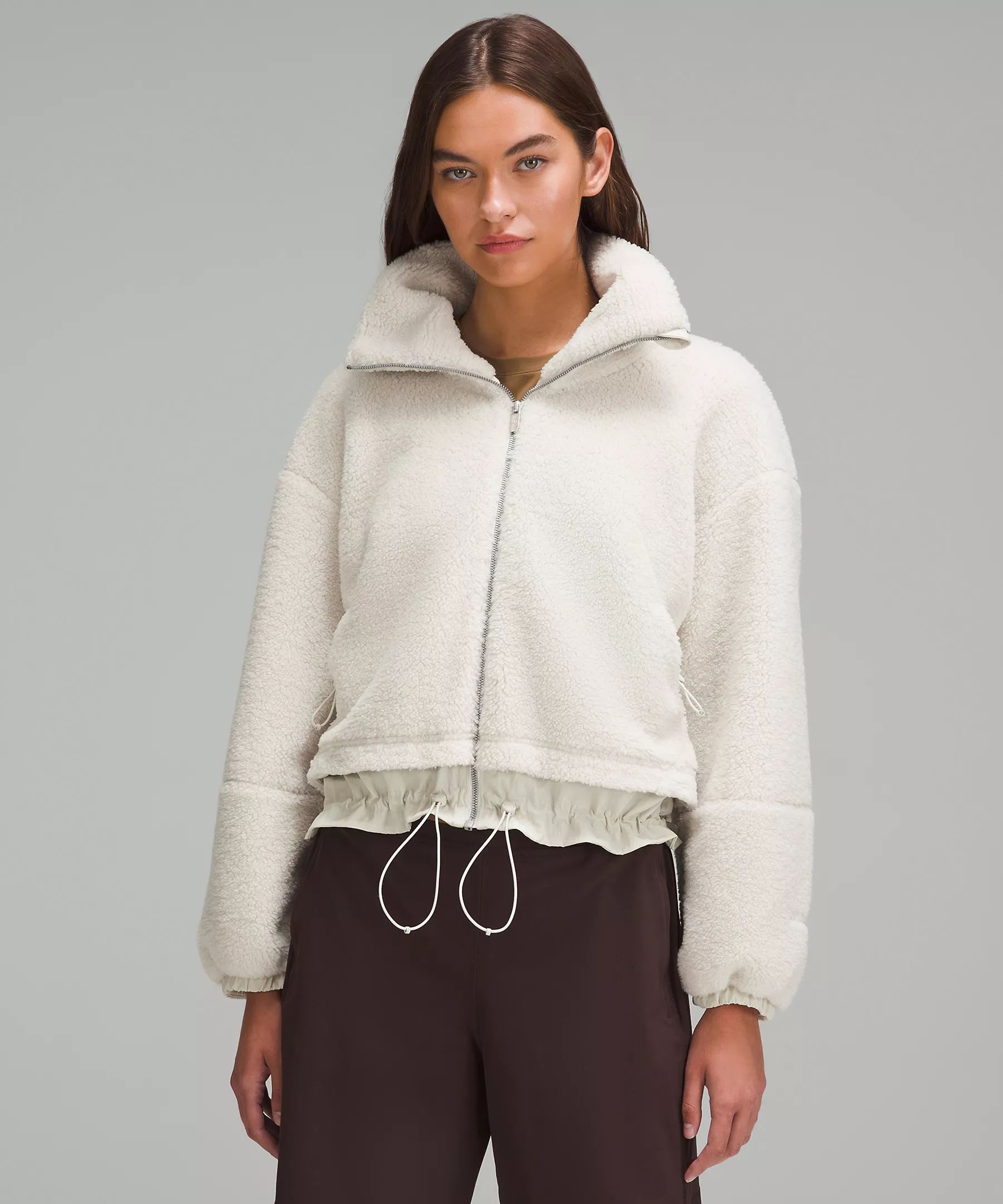 Textured Fleece Cinchable Full Zip | Lululemon (US)