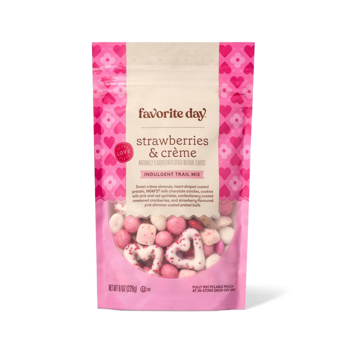 Valentine's Strawberry & Crème Trail Mix - 8oz - Favorite Day™ | Target