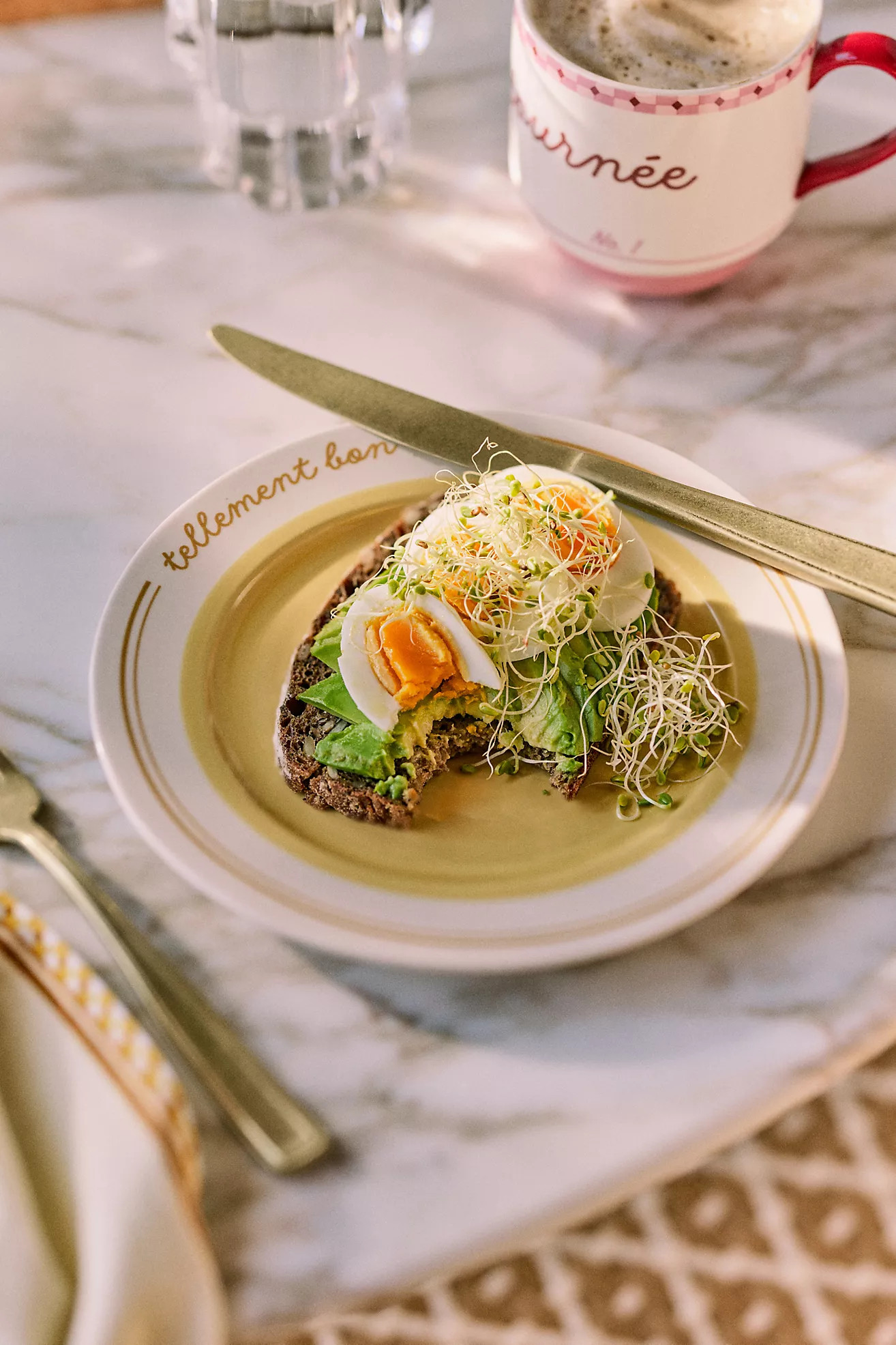 Café Violette Handpainted Stoneware Dessert Plate | Anthropologie (US)