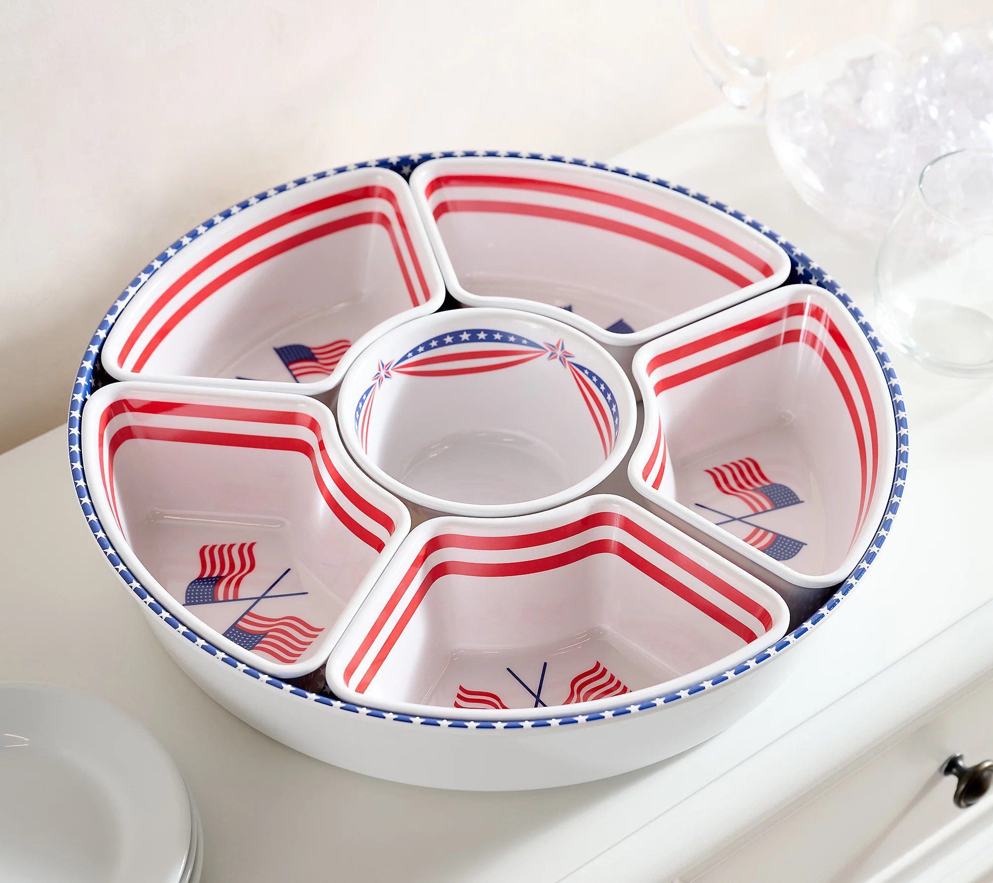 Home Reflections Americana Chip and Dip | QVC