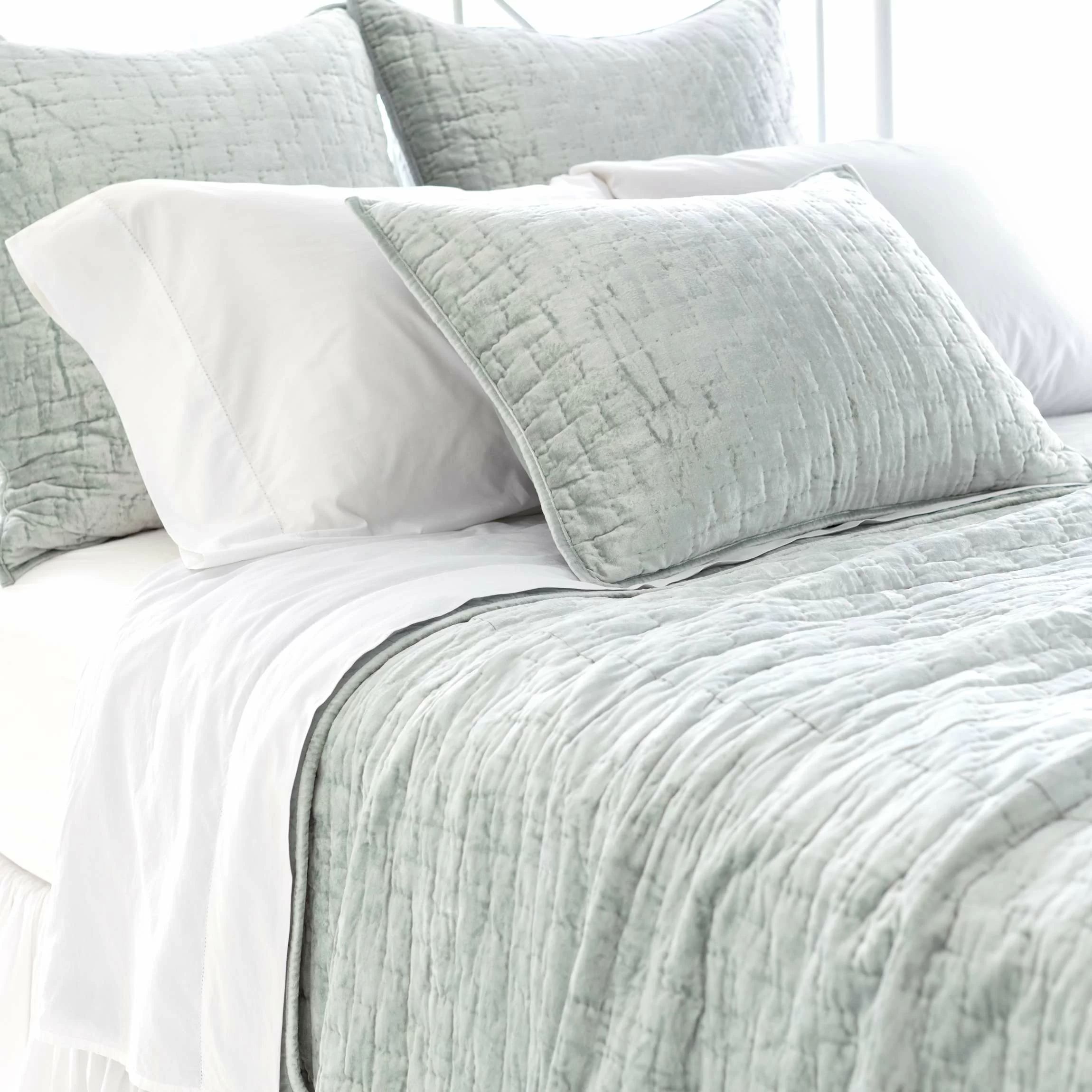 Matte Teal/Turquoise Modern & Contemporary Quilt | Wayfair North America