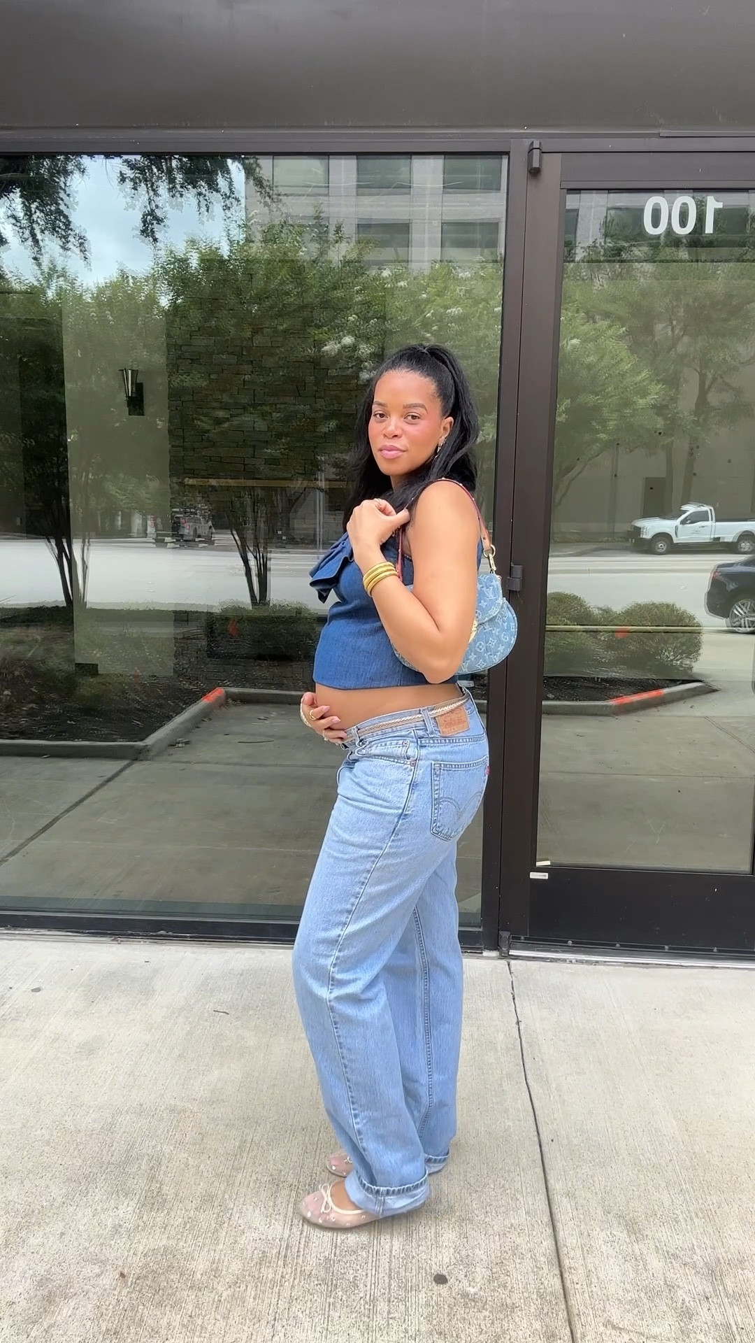 Fav non-maternity jeans 

#LTKMidsize #LTKBump