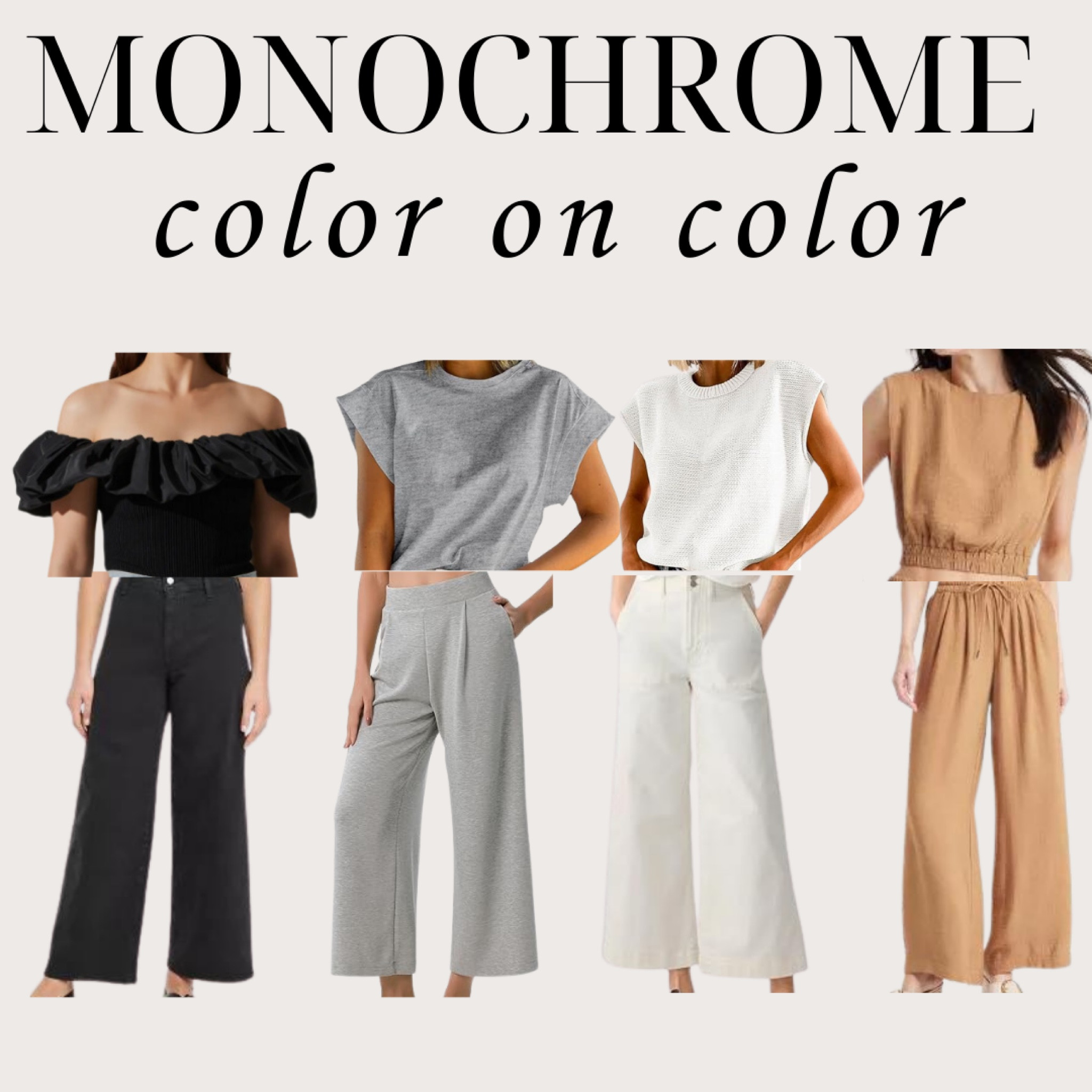 Monochrome outfits 

#LTKFindsUnder50 #LTKSeasonal #LTKStyleTip