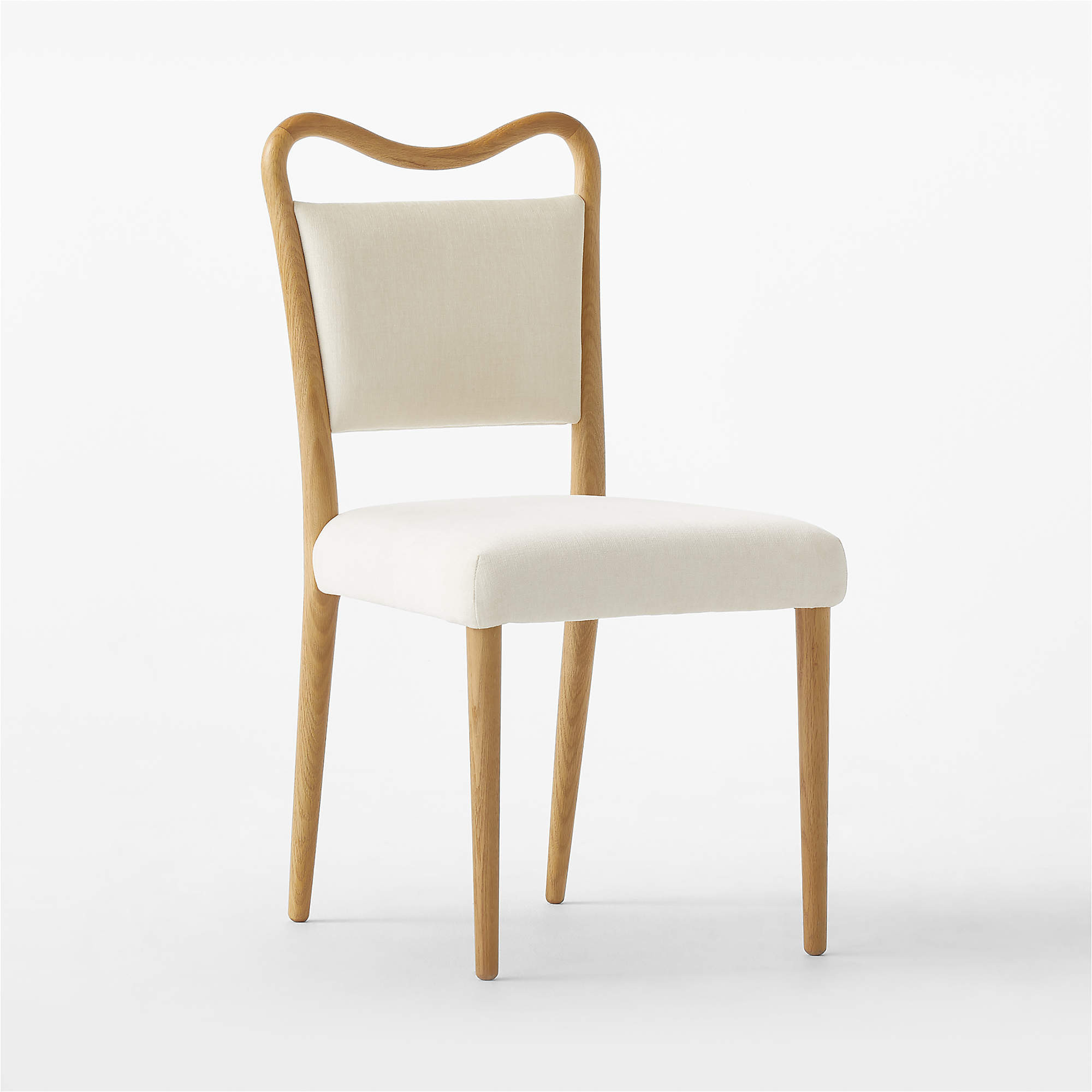 Monte Ivory Performance Fabric Dining Chair Set of 4 + Reviews | CB2 | CB2