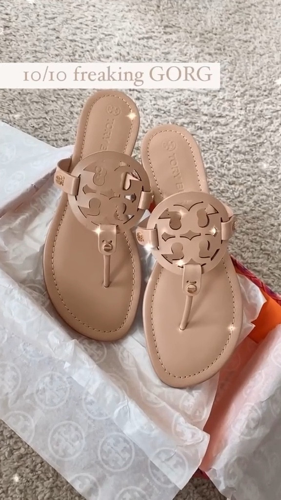 Tory Burch Miller Sandals in the most BEAUTIFUL neutral color! Tagged them from a few retailers. Love mine so much! Run a bit small. Normally wear a size 10, ordered 10.5 for the perfect fit on the recommendation of a lot of Miller sandal owners. Glad I did!

#LTKShoeCrush #LTKWatchNow #LTKGiftGuide