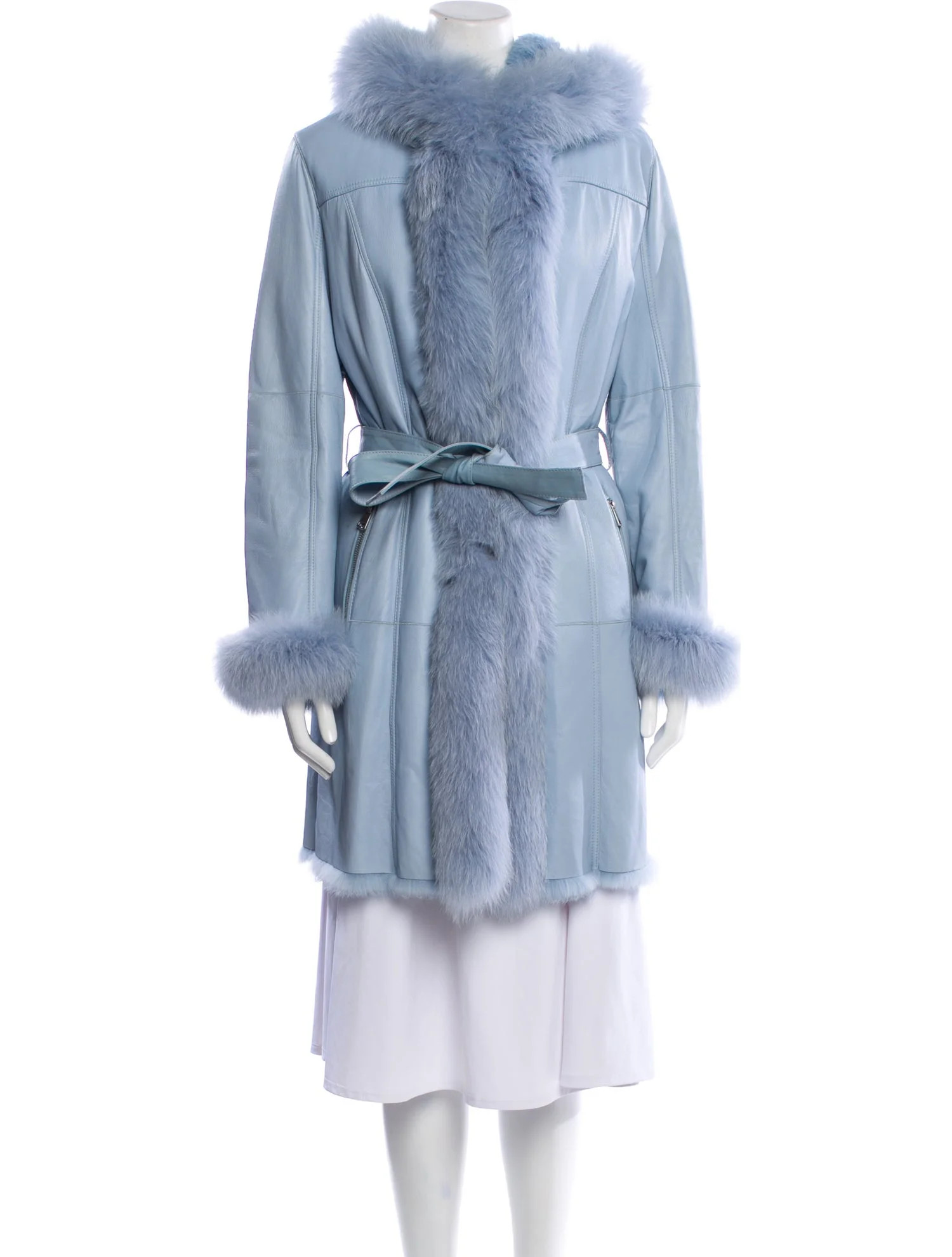 Leather Faux Fur Coat | The RealReal