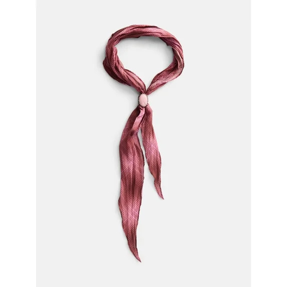 No Boundaries Women's Kite Scarf, Olive Blue Plaid | Walmart (US)