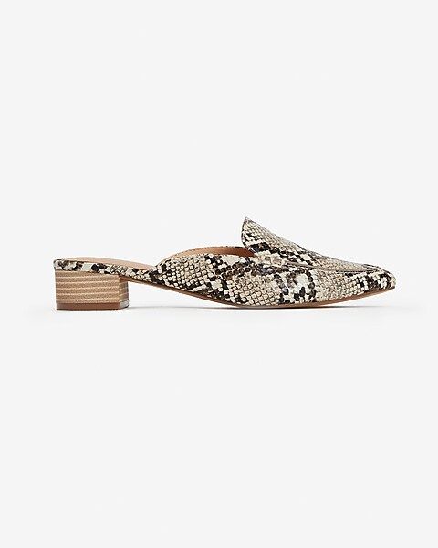 textured slide loafers | Express