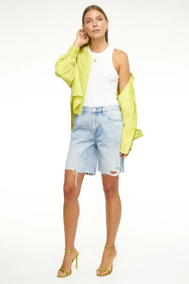 Kelly 90s Skater Short - Rotunda Distressed | Pistola Denim