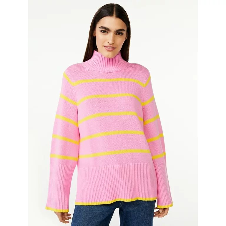 Free Assembly Women’s Tall Rib Turtleneck Sweater | Walmart (US)