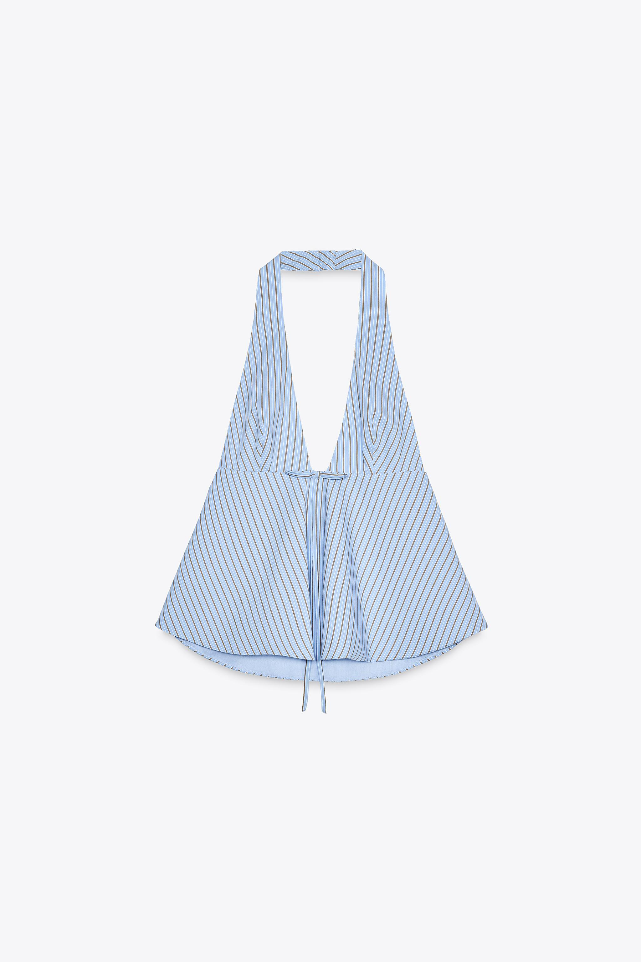 HALTER TOP WITH TIE DETAIL | Zara UK