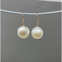 Large Pearl Drop Earrings in Gold Fill, Rose Or Silver | Etsy (US)
