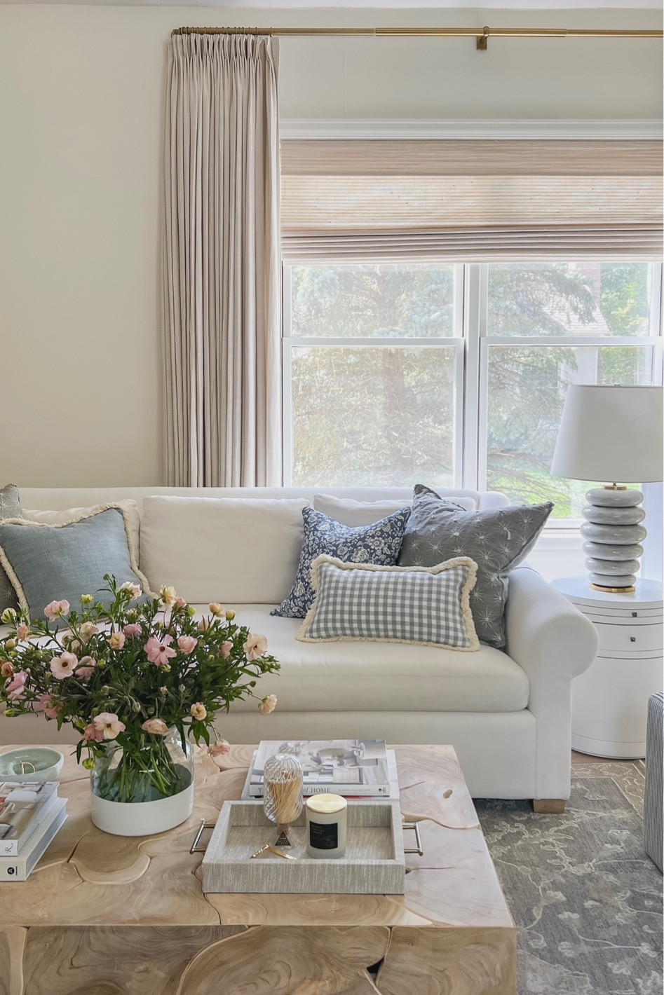 Curtains details:
Jawara
Ivory Beige
Triple pleated header
Room darkening liner
memory training
My curtain measurements 110”L x 75”W

Roman Shade:
Marble white
Outside mount
Room darkening liner

Use code: MICHELLE10 for 10% off your order!

Curtains, window treatments, home decor, drapery, pinch pleat curtains, pinch pleat drapery, Amazon curtains, window coverings

#LTKhome #LTKstyletip #LTKsalealert