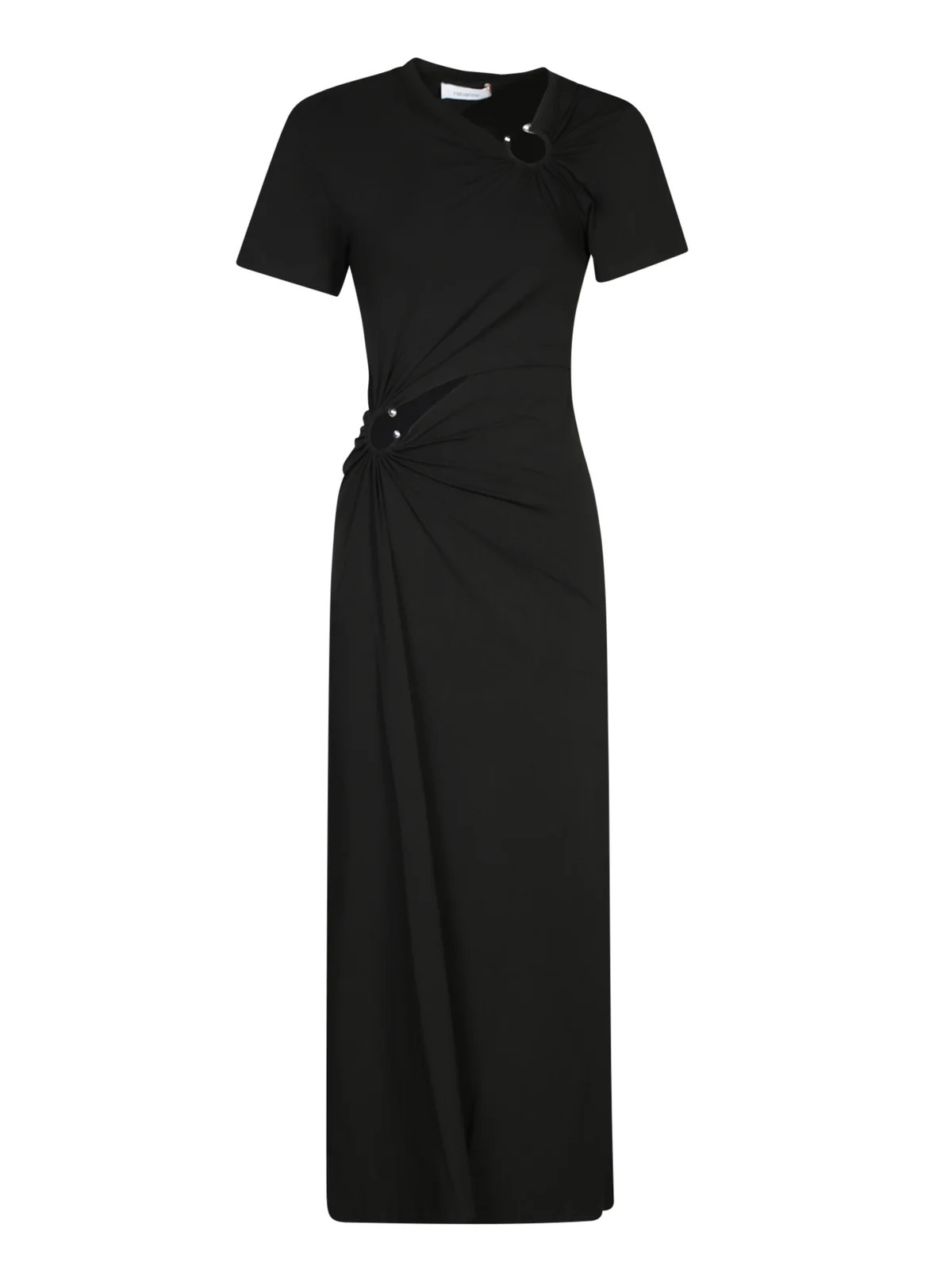 Paco Rabanne Jersey Long Piercing Dress | Cettire Global