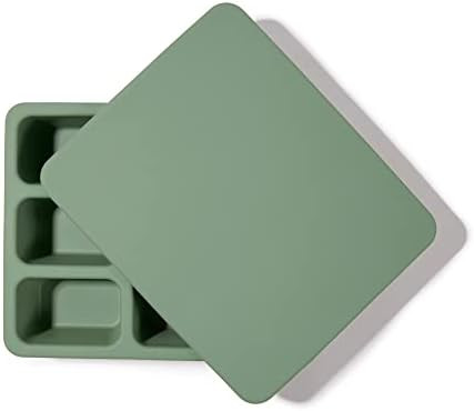 Austin Baby Collection - Silicone Bento Box Adult Version - Sturdy and Leakproof - Sage Green | Amazon (US)