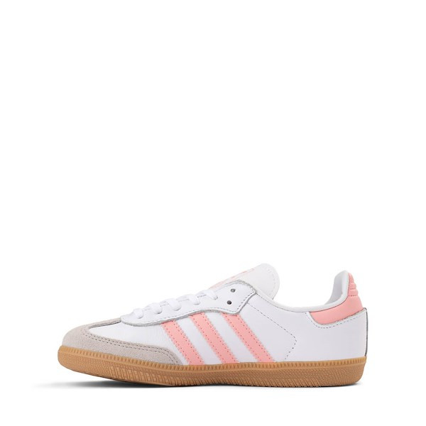 adidas Samba OG Athletic Shoe - Big Kid - White / Semi Pink Spark / Gum | Journeys