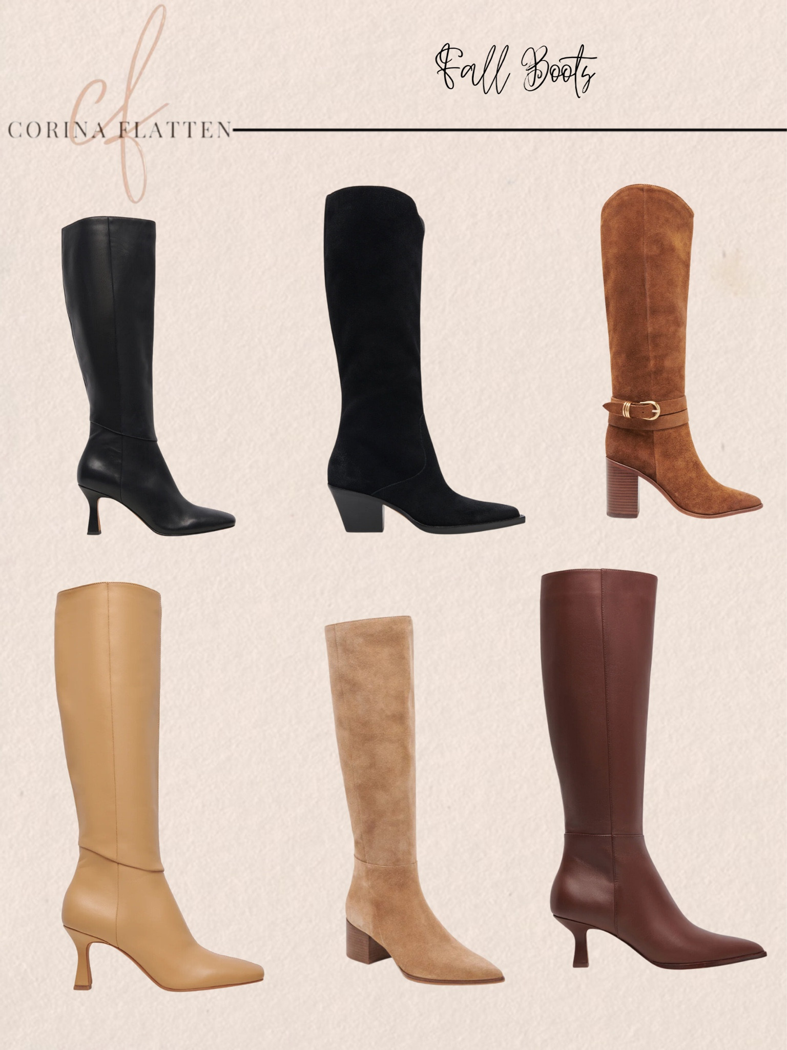 Knee high boots for fall are perfectly paired with maxi dresses, skinny jeans and skirts 

Leather, suede, heels, kitten, block heel, black, brown, neutral

Over 40 fashion/ affordable style / elevated chic / effortless style / fall fashion / midlife style / casual chic / style over 50/ 


#LTKStyleTip #LTKOver40
