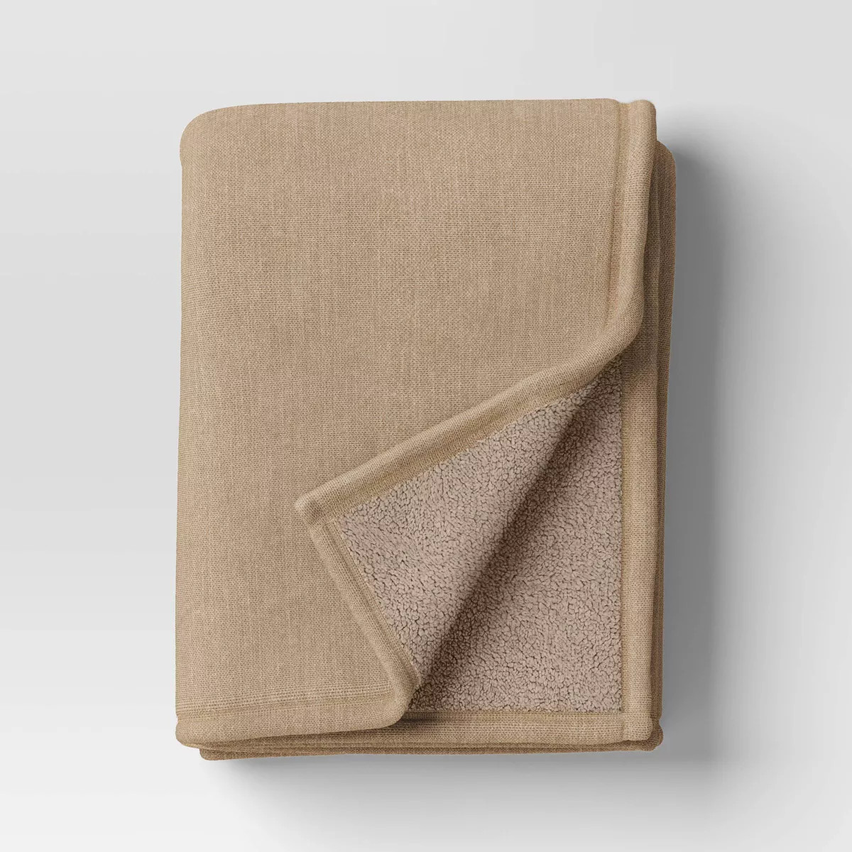 Chenille Throw Blanket with Faux Shearling Reverse - Threshold™ | Target
