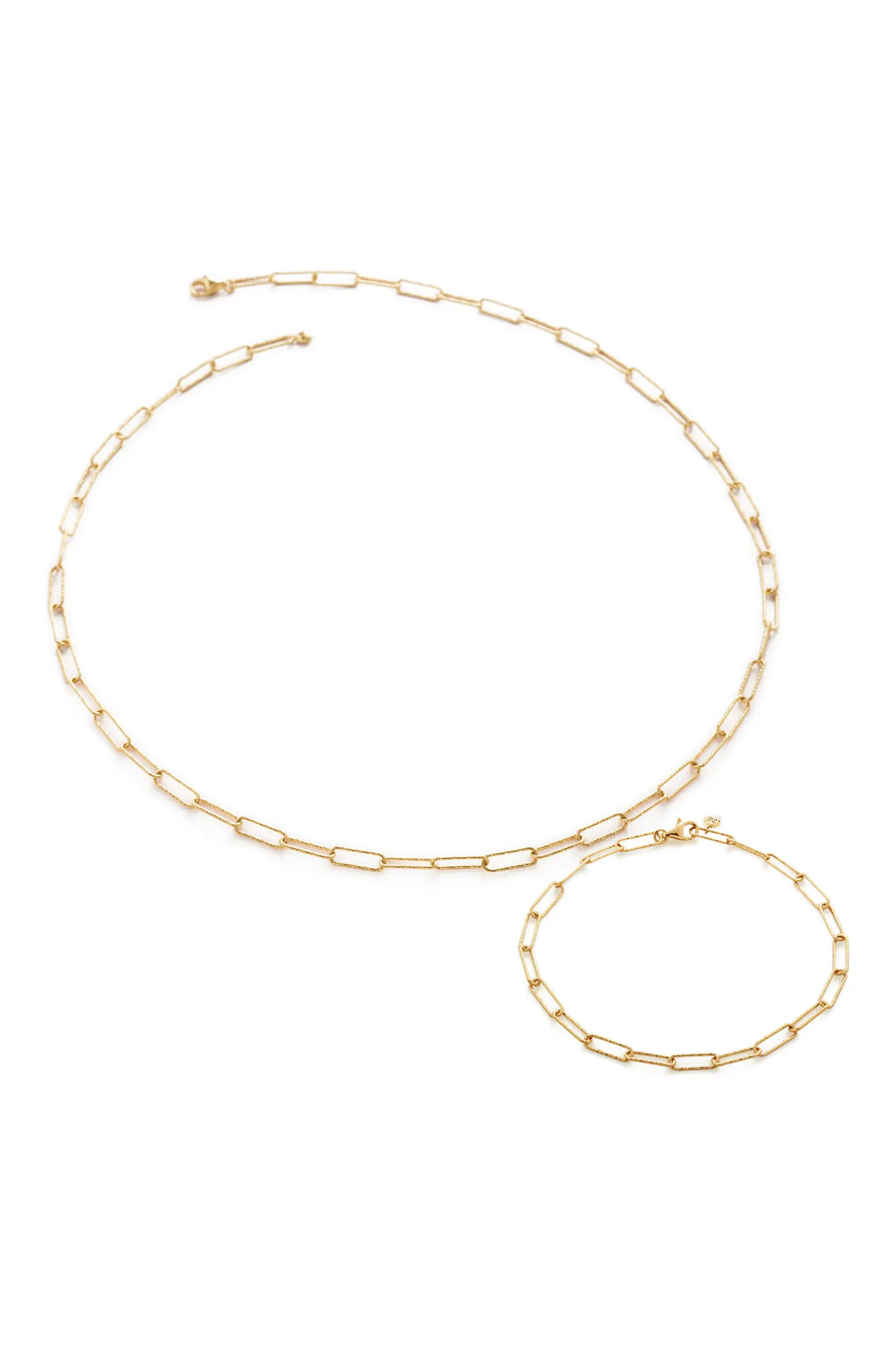 Alta Textured Chain Necklace & Bracelet Set (Online Trunk Show) (Women) | Nordstrom | Nordstrom