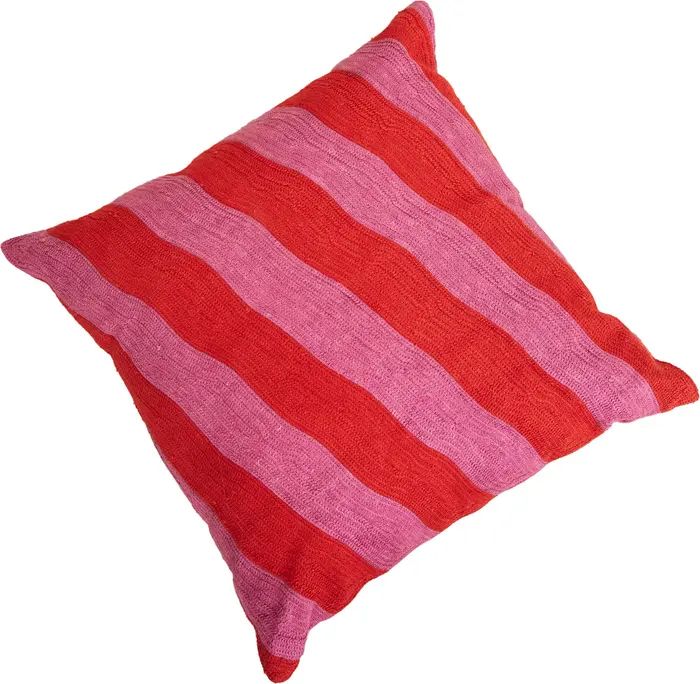 Stripe Embroidered Accent Pillow | Nordstrom