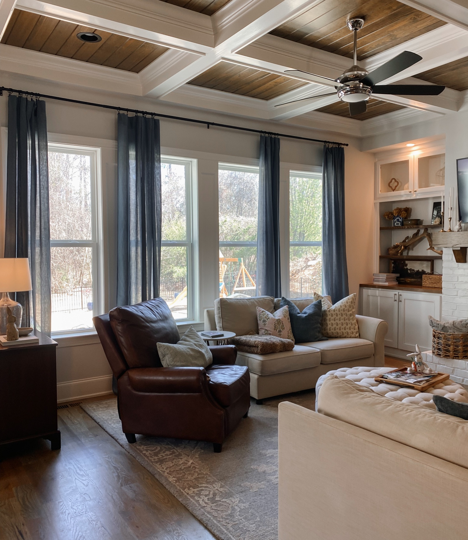 These new blue curtains are so affordable and I love the color and depth they add to our living room. 

Family room. Relax. Blue decor. Neutral blue. Blue drapes. Windows. Cozy living. Budget curtains. 

#LTKfamily #LTKhome #LTKstyletip