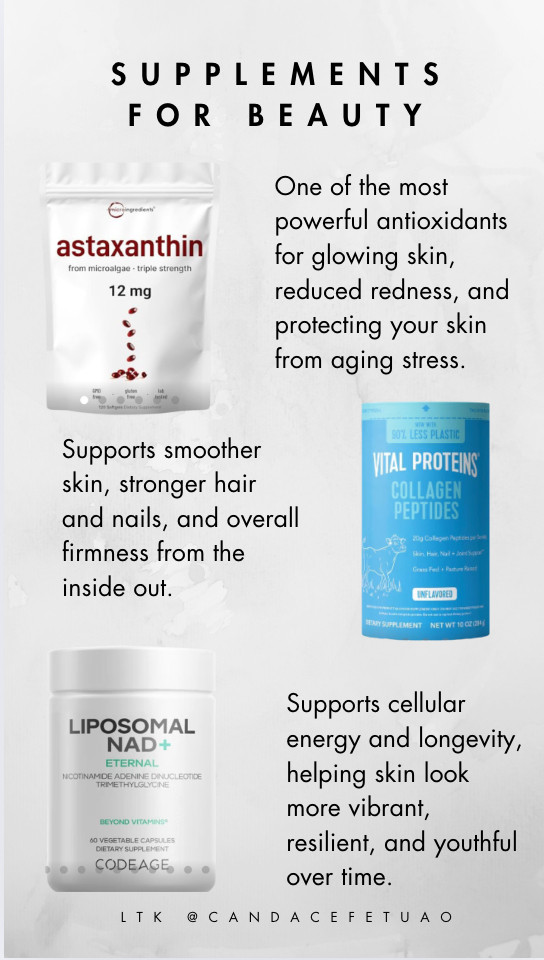 Supplements to make you glow, give you healthy skin and beautiful hair 

 #LTKOver40 #LTKFindsUnder100 #LTKBeauty