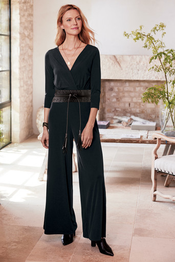 Penelope 3/4 Sleeve Jumpsuit | Soft Surroundings