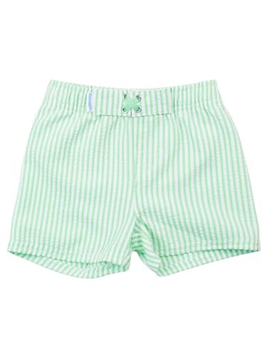 RUGGEDBUTTS Boys UPF50+ Sun Protection Seersucker Swim Trunks - Spring Green Seersucker, 4T | Amazon (US)