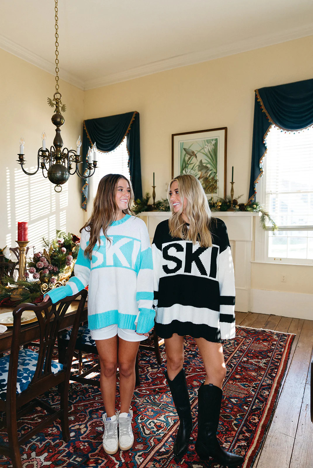 Ski In Sweater - Powder Blue Medium | Triple Threads