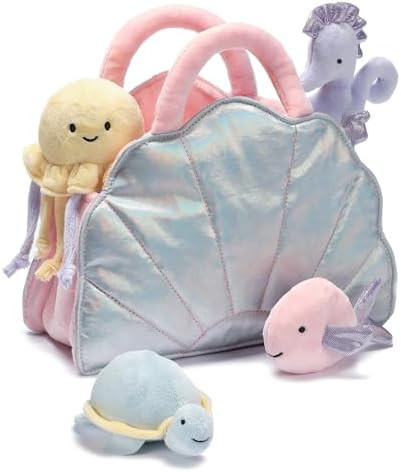 Lambs & Ivy Interactive Aquatic/Sea Shell Plush with Stuffed Animal Toys | Amazon (US)