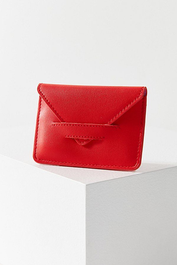 Mini Envelope Card Case - Red One Size at Urban Outfitters | Urban Outfitters US