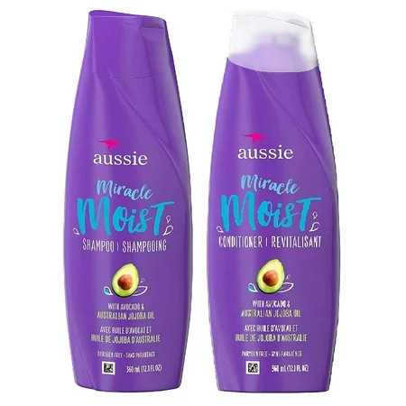 Aussie Miracle Moist Conditioner Avocado & Jojoba Oil 12.1 oz (Pack of 2) | Walmart (US)