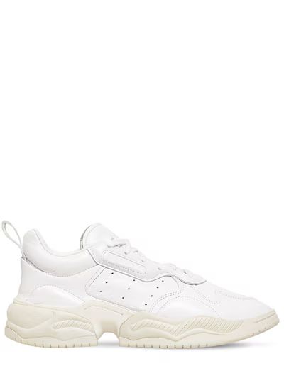 Adidas Originals - Supercourt 90s leather sneakers - White | Luisaviaroma | Luisaviaroma