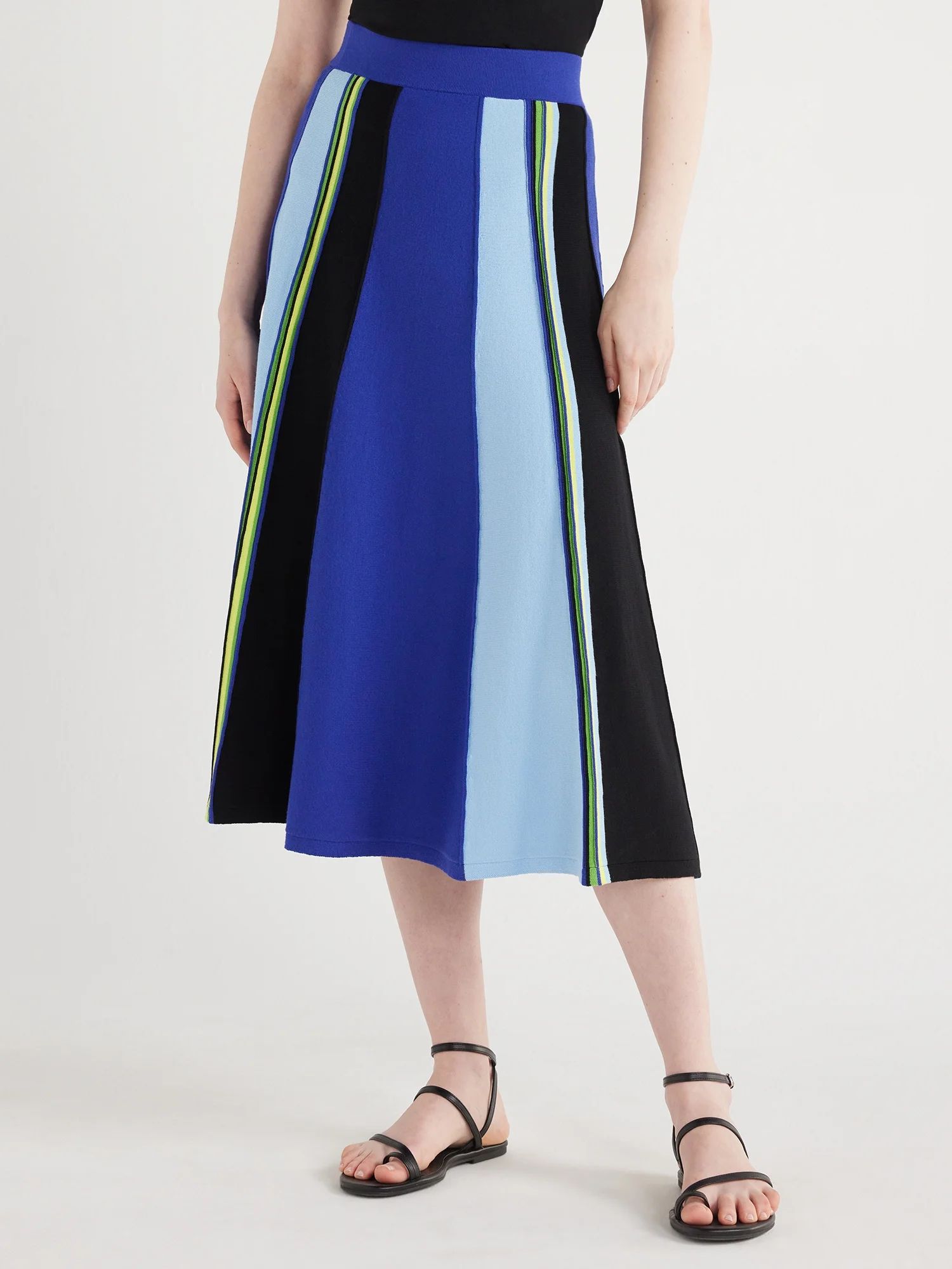 Scoop Women's Stripe Sweater Skirt, Sizes XS-XXL | Walmart (US)