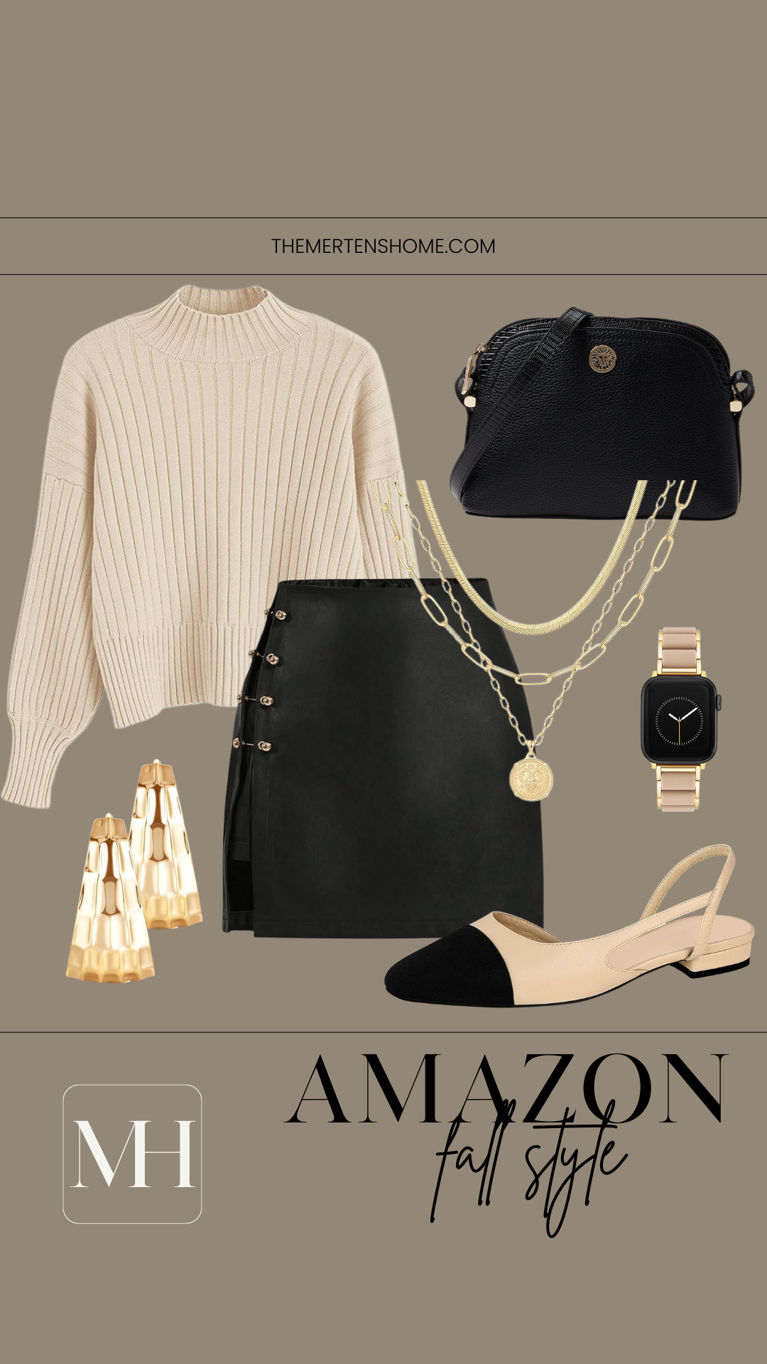 Amazon fall style vibes—cozy sweater and cute skirt combo perfect for the season 🍂✨ 

 #LTKStyleTip