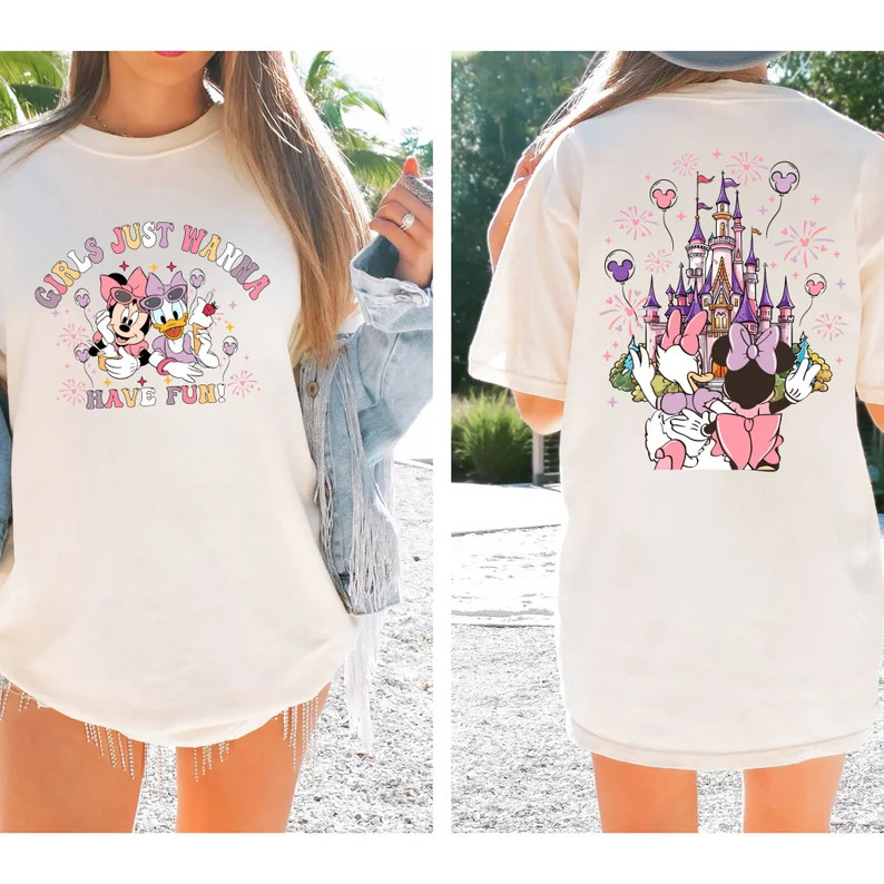 Comfort Colors® Disney Minnie Daisy Summer Shirt, Girls Just Wanna Have Sun, Disney Besties Shir... | Etsy (US)