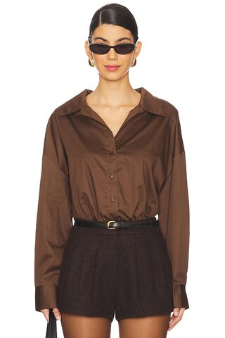 ASTR the Label Sahana Bodysuit in Brown from Revolve.com | Revolve Clothing (Global)