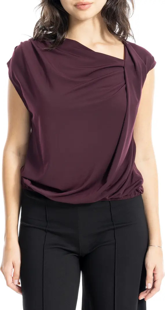 Cowl Neck Cap Sleeve Draped Top | Nordstrom Rack