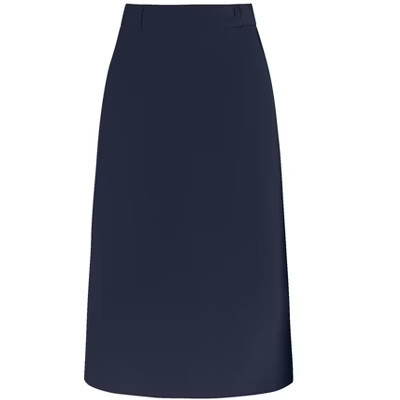 INSPIRE CHIC Women's High Waist Split Back Work Midi Pencil Skirt Small Navy Blue | Target