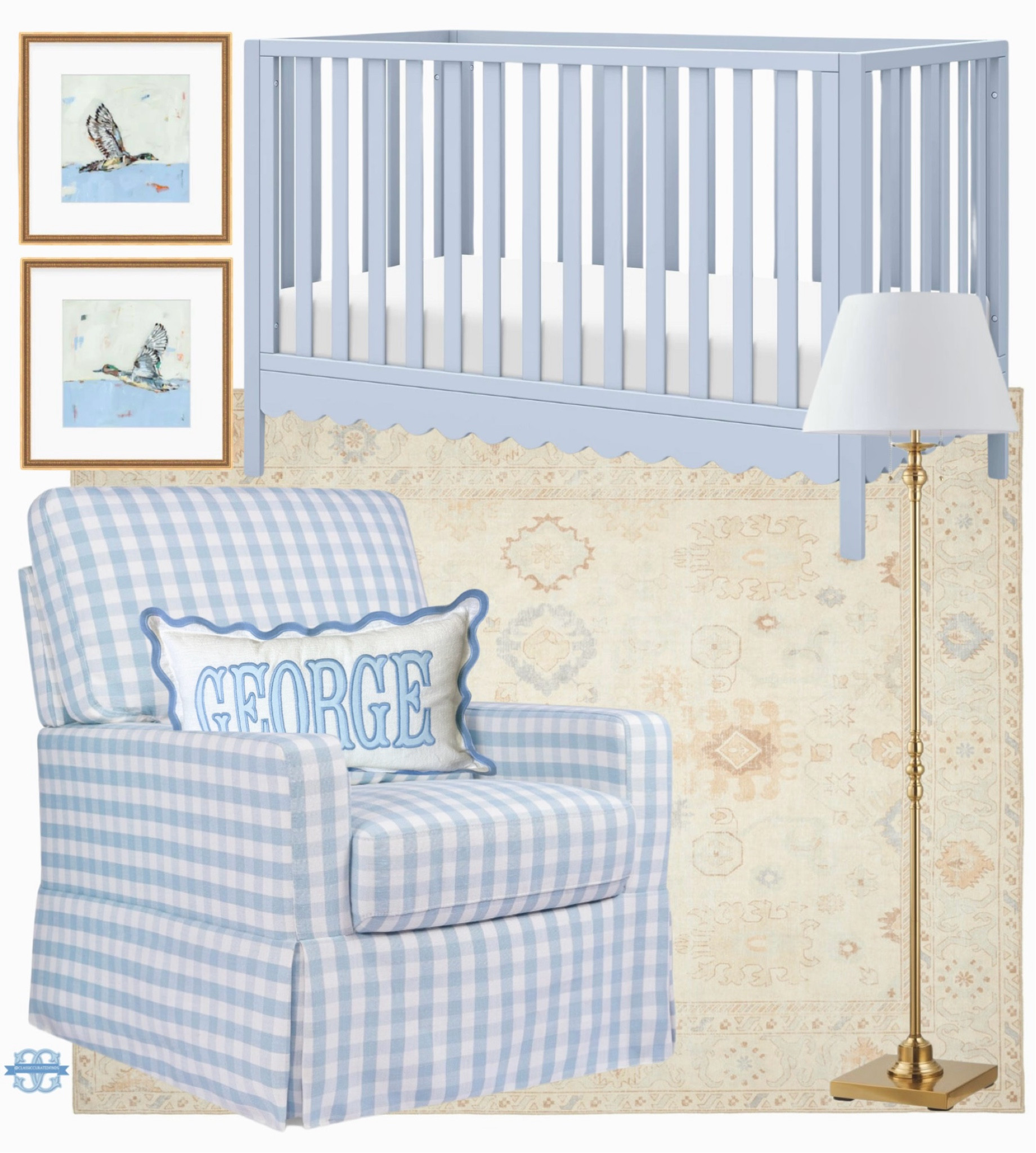 Grandmillennial baby boy nursery inspo!🩵

Home Decor, Nursery Decor, Crib, Swivel Chair, Boy Nursery, Rug, Scalloped Cribb

#LTKHome