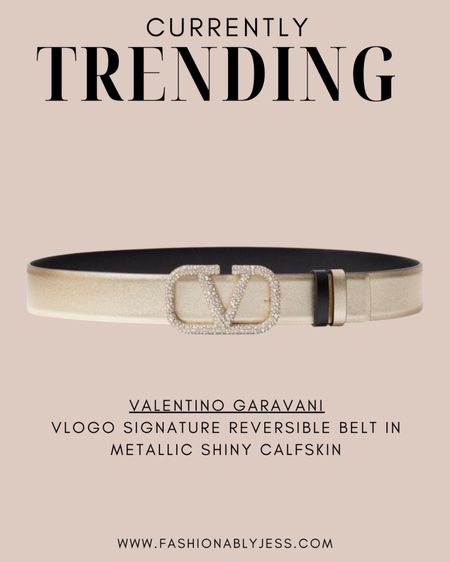 Obsessed with this reversible metallic belt from Valentino Garavani! Perfect for a night time or concert fit! 

#LTKover40 #LTKstyletip #LTKU