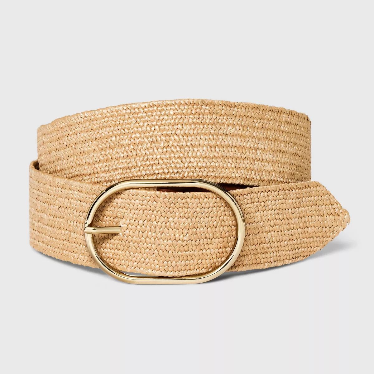 Women's Woven Belt - Ava & Viv™ Light Beige | Target