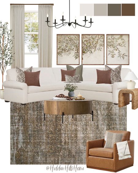 Living room mood board, family room design, sectional sofa, living room rug, drum coffee table #moodboard

#LTKsalealert #LTKhome #LTKfamily